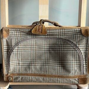 Brown and Tan Travel Bag